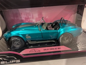 PINK SLIPS SHELBY COBRA 427 MK2 1:18 Metallic Teal New & Rare - Picture 1 of 9