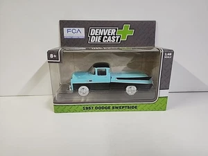 Denver Die Cast Blue/Black 1957 Dodge Sweptside 1:48 Scale (NIP) Free Shipping - Picture 1 of 6