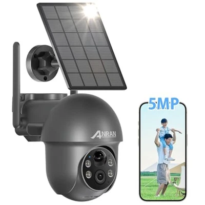 [2025 Ultra 5MP, Solar Panel Included, Fully Wireless] ANRAN Security Came [NEW] - Image 1 of 4