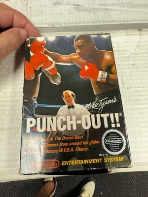 Mike Tyson's Punch Out Original Nintendo NES Game W/ Box And Black Game Sleeve - Image 1 of 4