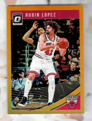 ROBIN LOPEZ 2018-19 PANINI DONRUSS OPTIC ORANGE PRIZM SP INSERT #/199 NBA STAR - Image 1 of 2