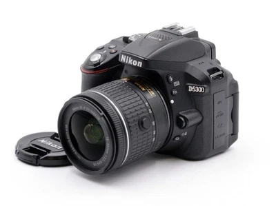NIKON D5300 24.2 MP DIGITAL CAMERA WITH 18-55mm LENS SHUTTER COUNT 21,600 - Image 1 of 4