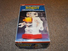 1970s Besford Battery Operated Bump 'N Go Robot with Box Tested & Works