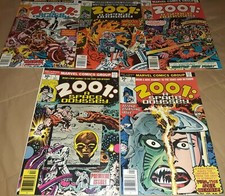 2001 A Space Odyssey 1-5 full KIRBY run set lot Marvel 1976 2 3 4 Kubrick 1 NM-