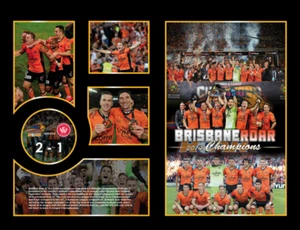 NEW!! Brisbane Roar 2014 Champions memorabilia frame, LIMITED EDITION w/ COA - Picture 1 of 1