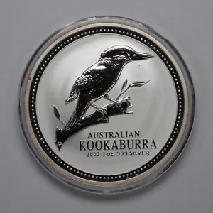 2003 Australien Silber $ 1 Kookaburra UNC - Bild 1 von 3
