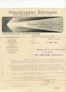 Paris XI ème 60 Bld Beaumarchais - Belle Entête Secteur Automobile du 02/08/1909 - Imagen 1 de 2