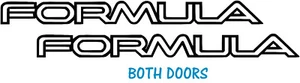Pontiac Fiero Formula Decal Door SET Vinyl Decal Your Color Choice Sticker - Picture 1 of 1
