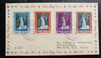 1947 Ciudad Trujillo Dominican Republic First Day Cover FDC To New York USA - Image 1 of 2
