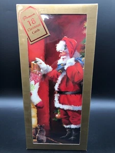 Vintage Pinecone Christmas Cards Santa with Stocking 18 Cards & Envelopes - Picture 1 of 8
