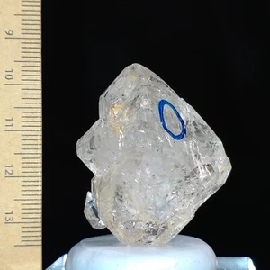 Enhydro Quartz skeletal window crystal w/ trapped moving bubble specimen 143ct - Bild 1 von 8