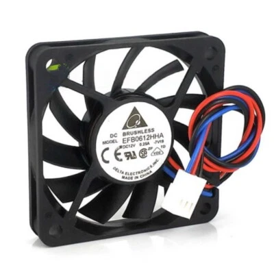 1PCS Delta EFB0612HHA 6010 60x10mm Cooler Cooling Fan 12V 0.25A 2Pin / 3Pin TG18 - Image 1 of 4
