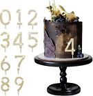 Number Cake Topper 0-9, Gold Bling Rhinestone - Happy Birthday Anniversary Weddi