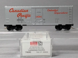 Microtrenes Escala N #74040 CANADIAN PACIFIC 40' Puerta Enchufable Boxcar CP 285606 - Imagen 1 de 7