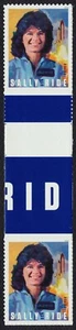 #5283 Sally Ride, Horizontal Gutter Pair [4], Mint **ANY 5=FREE SHIPPING** - Picture 1 of 1