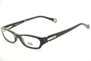 Rare Authentic Dolce & Gabbana DG 1209 501 49mm Black Silver Glasses Frames - Picture 1 of 7