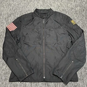 Ralph Lauren Denim & Supply Jacke Herren Größe M Schwarz Bomber Biker Military - Bild 1 von 10