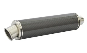 Yamaha YZF R6 Exhaust SP Engineering Carbon Fibre Round Big Bore XL 2003-2005 - Picture 1 of 9