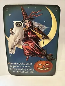 Halloween Wall Decor VINTAGE STYLE Die Cut Cardboard 4.5 X 6” - Picture 1 of 1