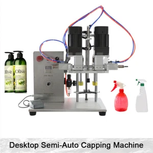 Desktop Handwashing Bottle Tight Screw Capping Closure Machine Spray Pump Capper - Picture 1 of 9