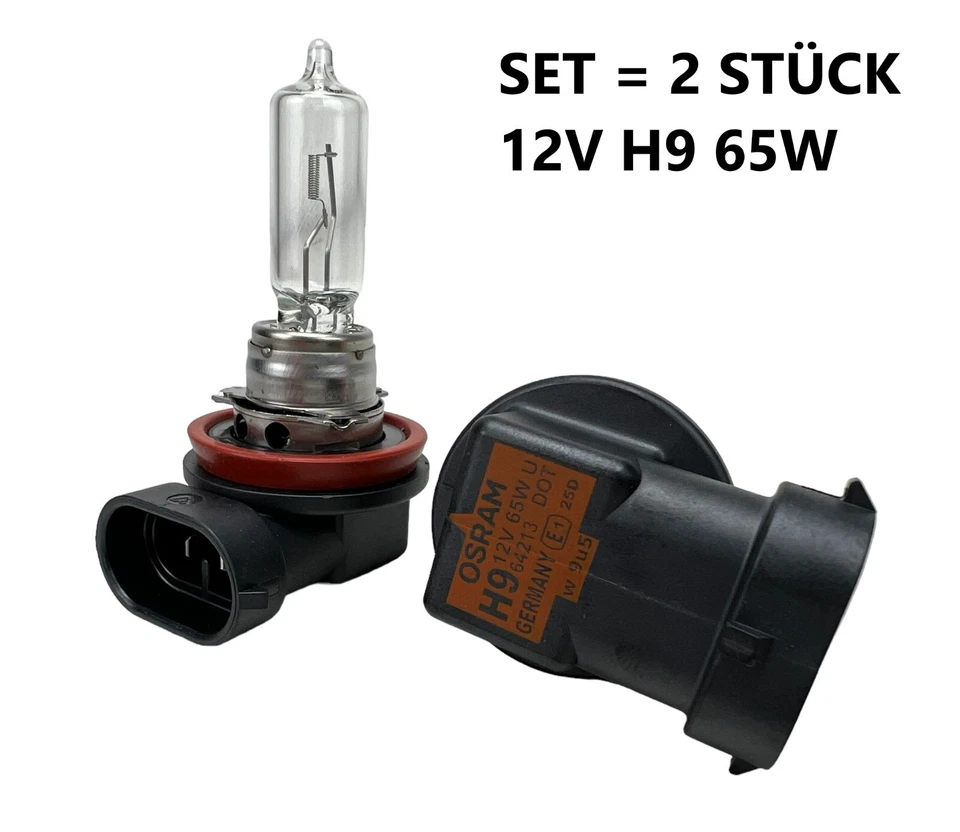 2x OSRAM Halogenlampe H9 ORIGINAL LINE 12V 65W PGJ19-5 64213 SET 2 STÜCK - Bild 1 von 4