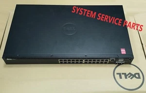 DELL COMMUTATEUR RÉSEAU 24 PORTS GIGABIT 24 x RJ45 2 x 10 GbE SFP+ P8K2V N2024 R16RK - Photo 1/5