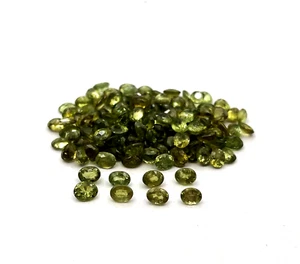 Natural Demantoid Garnet Oval Cut Loose Gemstone Lot 8 Pcs 3*4 MM 2 CT - Picture 1 of 6