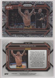 2023 Panini Prizm UFC Under Card Prizm Matheus Nicolau #47