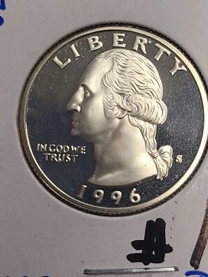 Lot of 4 Silver Proof Quarters 1994/1996/1998 - Image 1 of 4