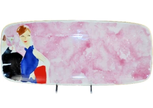LENOX Kate Spade Cocktail Chiunque Vassoio Rettangolare Collezione Illustrata Nuovo - Foto 1 di 5