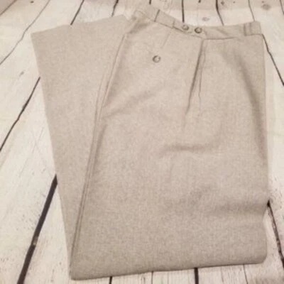 Calça ERIK STEWART mistura de lã trabalho ou vestido cinza claro tamanho 2 - Imagem 1 de 4