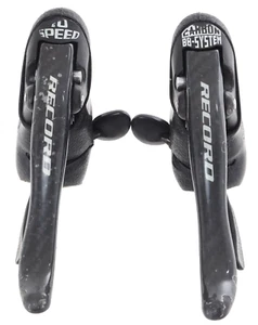 Campagnolo Record Carbon BB System 2x 10 Speed Road Bike Shifter Set Front/Rear - Picture 1 of 4