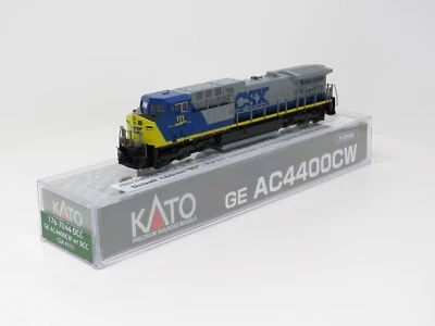 Kato N 176-7044-DCC CSX GE AC4400CW Diesel Locomotive Freight Train - Image 1 of 4