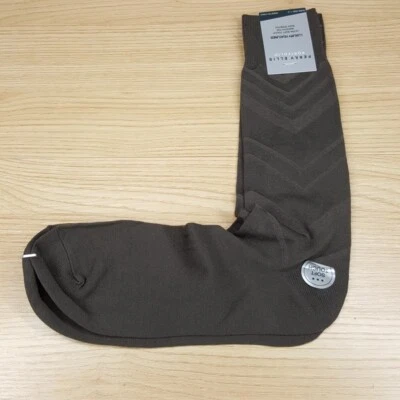 Calcetines de vestir PERRY ELLIS para hombre marrón de lujo de nailon texturizados ultra suaves cómodos Foto 1 de 4