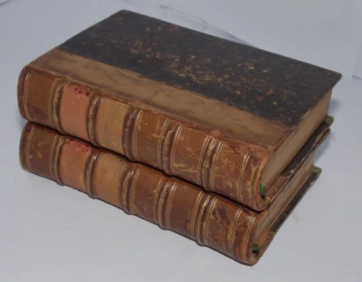 1882, Cinq-Mars, Alfred De Vigny, 2 vol set Miniature, Leather French Books RARE - Image 1 of 4