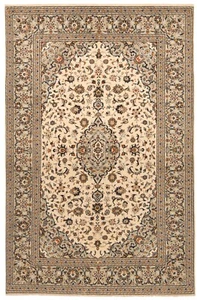 Alfombra persa anudada a mano Kashan 300x195 cm-fina, oriental, alfombra, alfombra beige - Imagen 1 de 14