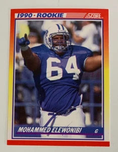 NFL MOHAMMAD ELEWONIBI BYU Cougars 1990 Score ROOKIE RC Trading CARD #303 - Foto 1 di 2