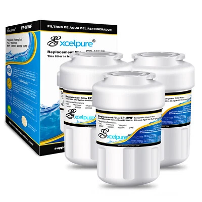 Fit for GE mwf ge profile gshs6hgdbcss 197D6321P006 EXCELPURE Water Filter 3Pack - Image 1 of 4