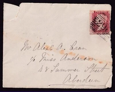 GRAN BRETAÑA #33 PLACA NO. FUNDA 177 RHYNIE SCOTLAND ABERDEEN 1879 Foto 1 de 3