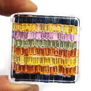 Lote de 10 piedras preciosas sueltas de corte múltiple zafiro natural 2*4 mm 1,50 quilates - Imagen 1 de 9