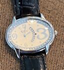 Talbots Ladies Watch Oval Quartz With Date Crystals NEW BATTERY  Leather Band