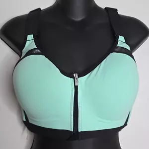 Victoria's Secret Knockout VSX Sports Bra Womens 36DD Athletic Front Close Zip - Picture 1 of 10