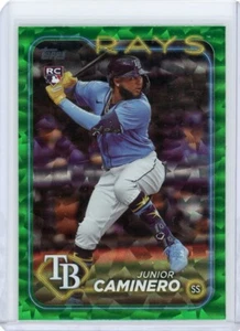 2024 Topps Serie 2 Lámina Verde/499 Junior Caminero #628 Rookie RC - Imagen 1 de 2