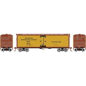 ATHEARN 98488 HO scale 40' Wood Reefer, BREX #75023 - Burlington - Picture 1 of 1