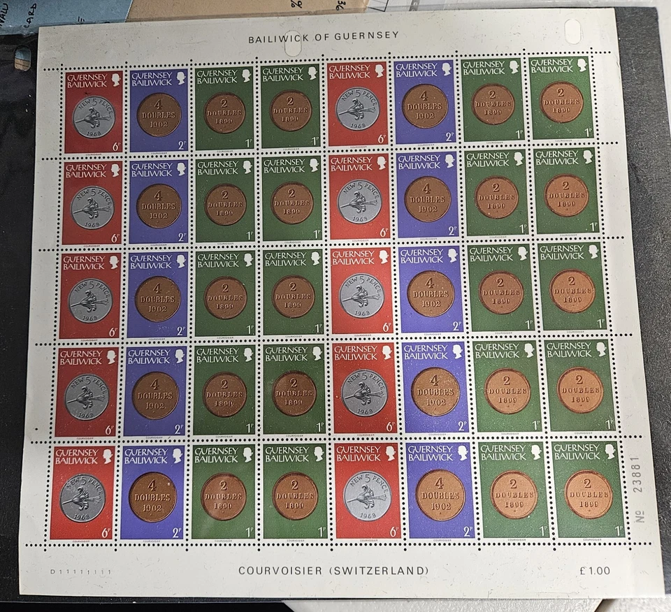 Guernsey Stamp, Sc 178a, Full Sheet, VF NH CD$20.00 (XS05) - Image 1 of 1