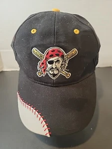 PITTSBURGH PIRATES BASEBALL CAP HAT MLB SOUVENIR ADJUSTABLE 100% COTTON APPAREL  - Picture 1 of 4