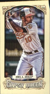 2014 (ORIOLES) Topps Gypsy Queen Mini #80A Adam Jones/Orange jersey