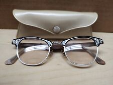 Vintage Artcraft Cateye Eyeglasses, 1/10 12k GF Bifocals w/Bausch & Lomb Case