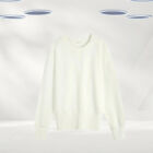 Ex Hush Women's Long Sleeve Classic Sweatshirt In White (Defect)