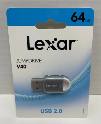 LEXAR JumpDrive V40 64GB USB 2.0 флэш-накопитель-новый - Изображение 1 из 2